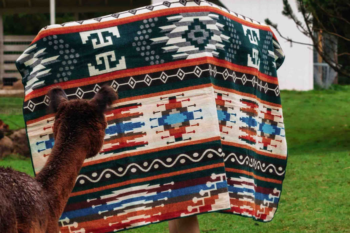 Inca Jungle - Alpaca Wool Blanket - Enchanted Farms
