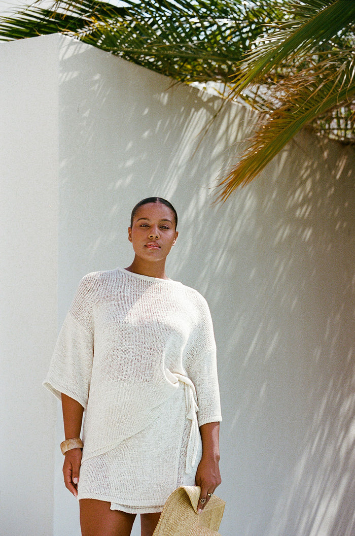Isla Knit Top - Cream