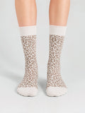 Ivory Leopard Socks- Safari Edition
