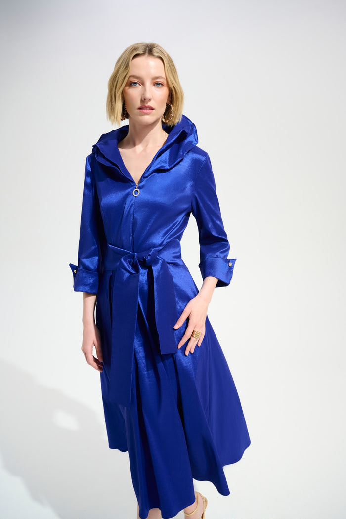 Joseph Ribkoff 261719 Signature Stretch Taffeta Fit & Flare Dress Cobalt Blue Shop Joseph Ribkoff at Dotique