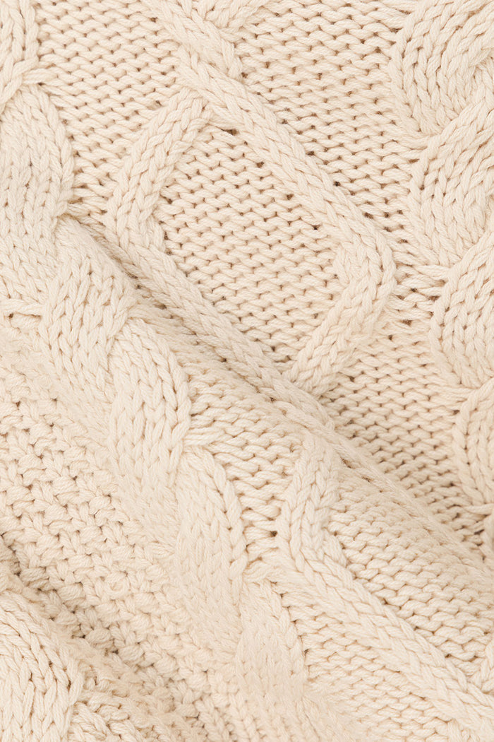 Cream Knit Long Sleeve Karla Top