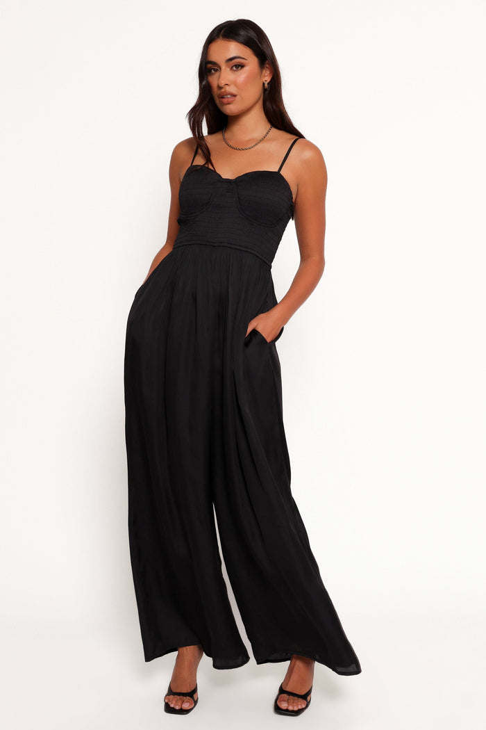Petal and Pup USA PLAYSUITS Karlie Jumpsuit - Black