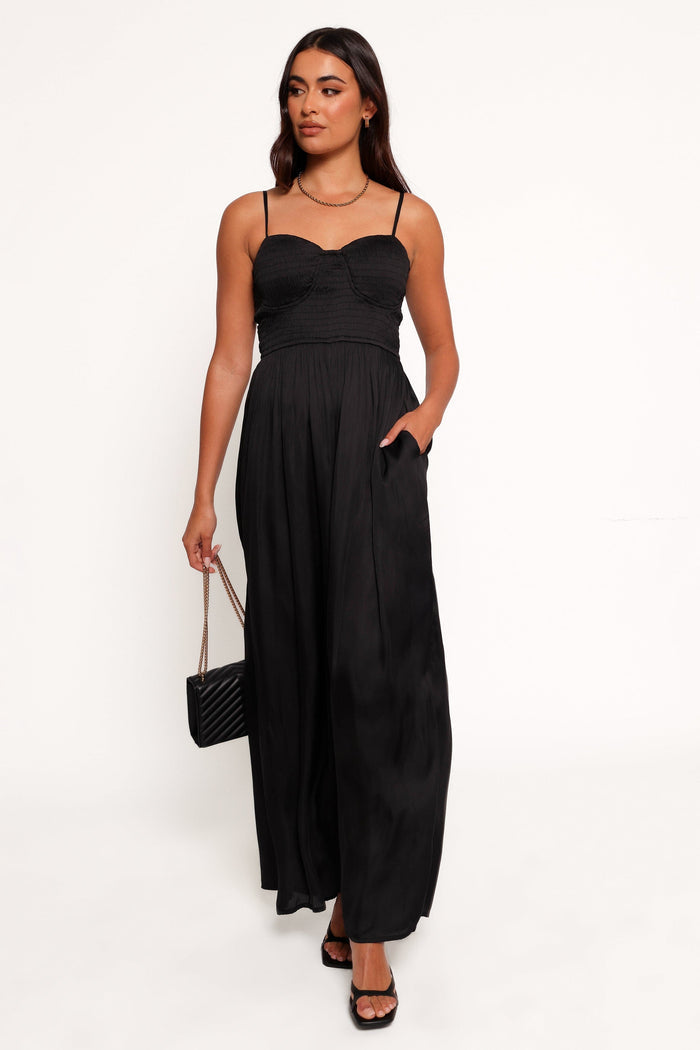 Petal and Pup USA PLAYSUITS Karlie Jumpsuit - Black