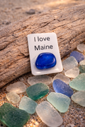 Key chains with seaglass