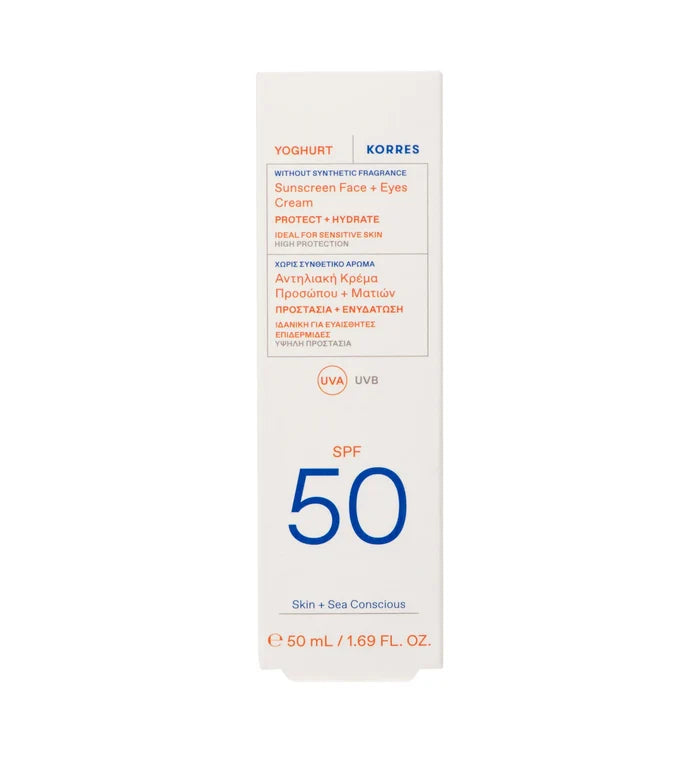 Korres Yoghurt Sunscreen Face + Eyes Cream SPF50 50ml