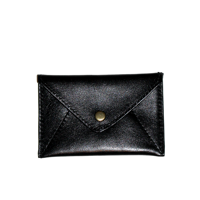 LEATHER MINI–WALLET - Black