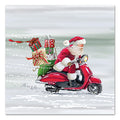 Lighting Fast Santa Paper Luncheon Napkins