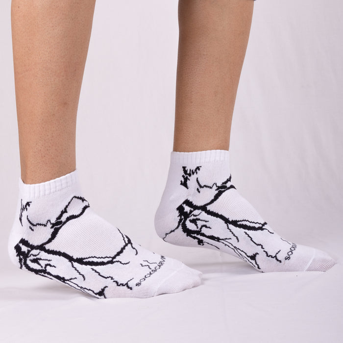 Lightning No-Show - White Black