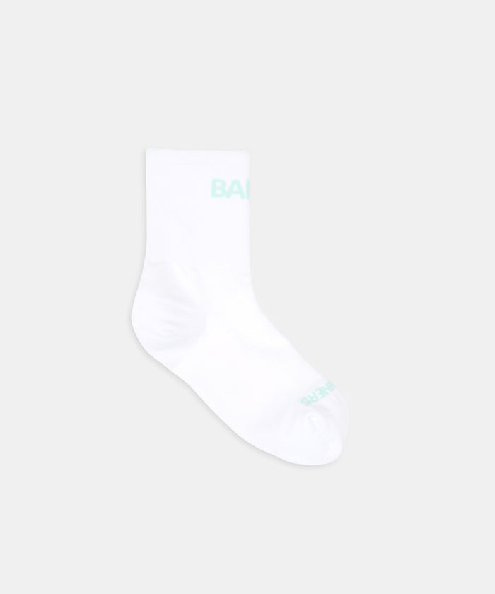Lite Run™ Socks - White with Minty Blue (2 Pack)