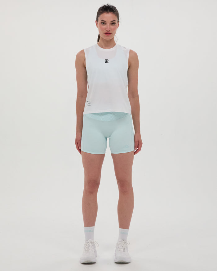Lite Run™ Socks - White with Minty Blue (2 Pack)