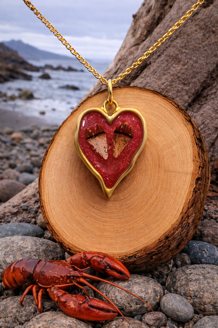 Lobster Notch Necklace heart