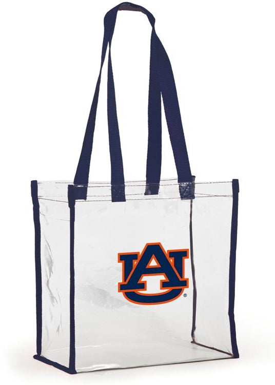 Logo Clear Stadium Tote - Auburn