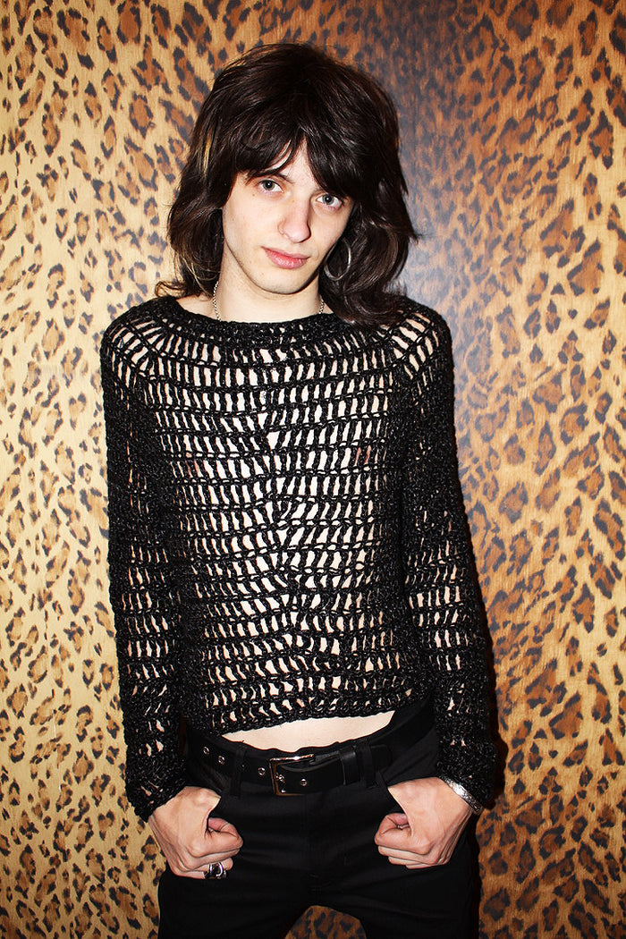 LONELY BOY FISHNET SWEATER