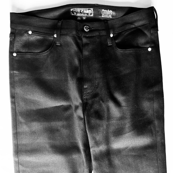 LOOSEY - STRAIGHT LEG BLACK DENIM JEANS