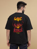 Love Kills Round Neck Oversized T-Shirt