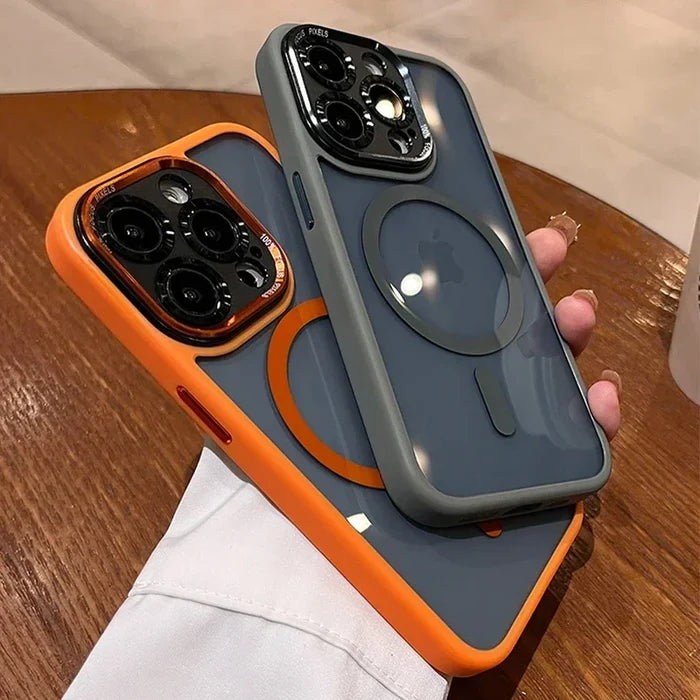 Two protective phone cases.