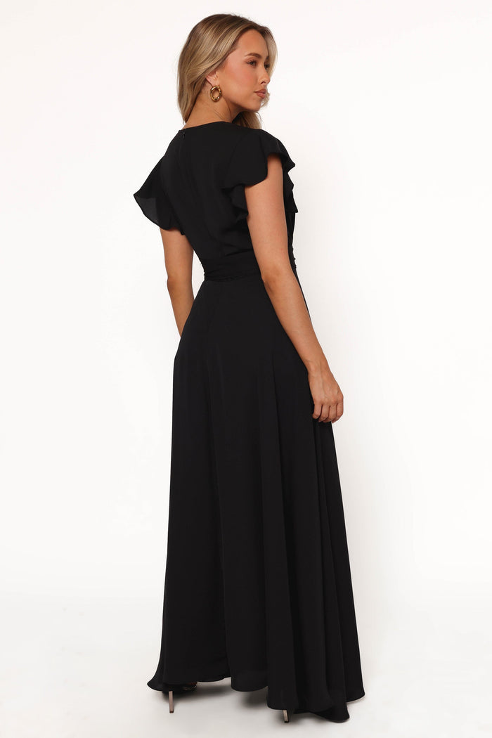Petal and Pup USA DRESSES Maverick Wrap Maxi Dress - Black