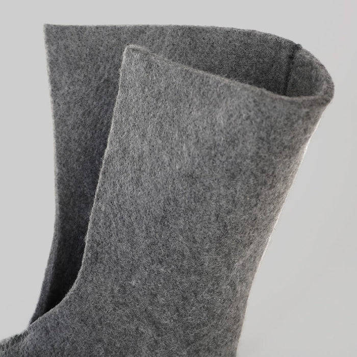 GRAY : Men Felt Replacement Liner 8mm for Tundra Boots Front View