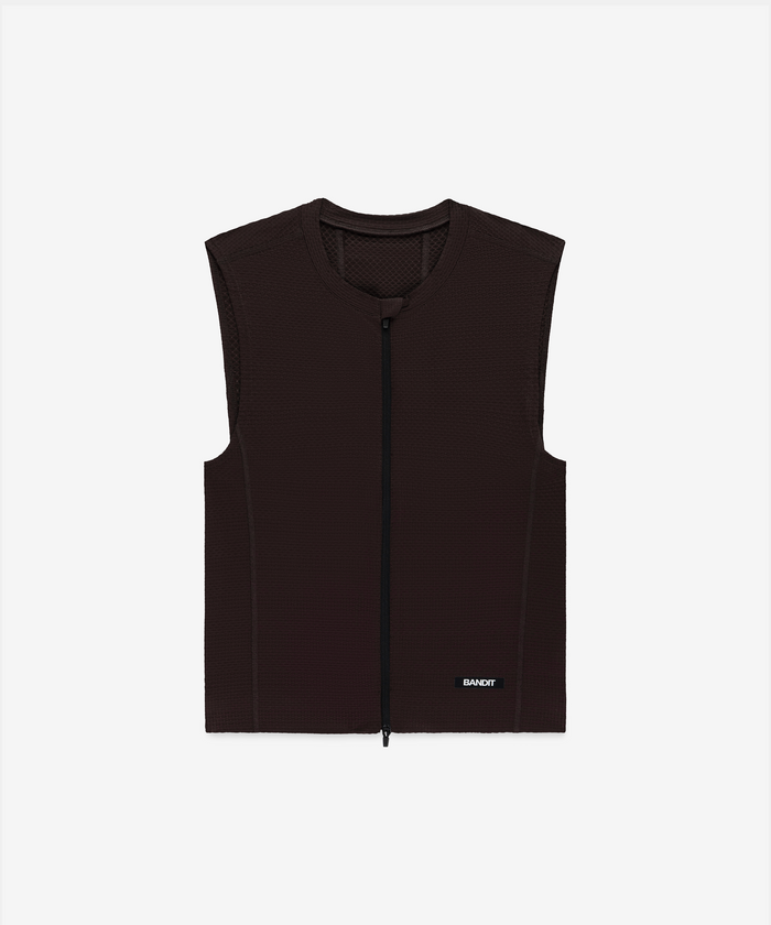 Men's AirKnit™ Distance Sleeveless Zip - Espresso