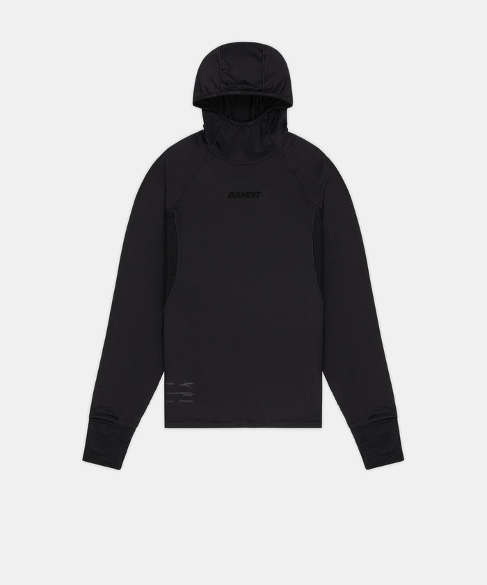 Men's AuraGrid™ Hooded Performance Top - Black