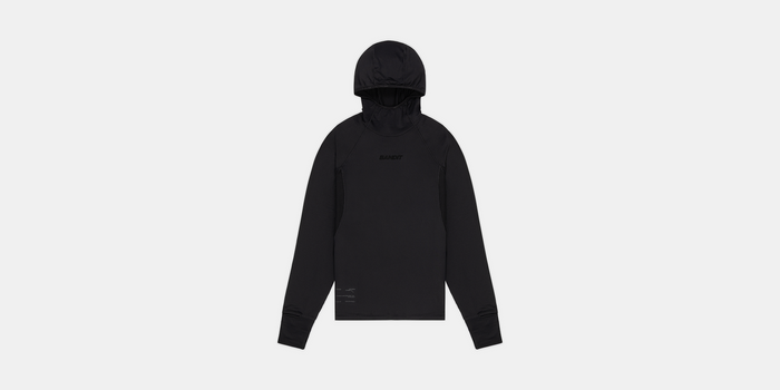 Men's AuraGrid™ Hooded Performance Top - Black