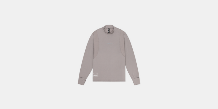Men's AuraGrid™ Mockneck Long Sleeve - Zinc