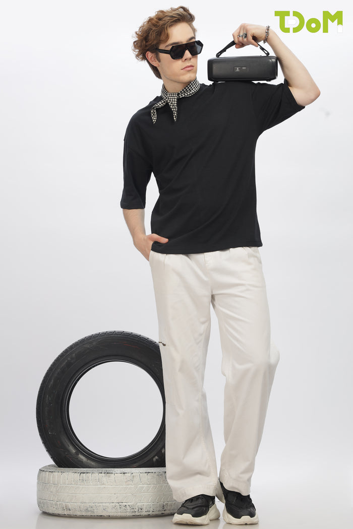 Men's Black Oversized T-Shirt