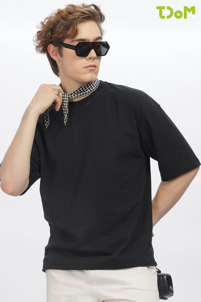 Men's Black Oversized T-Shirt