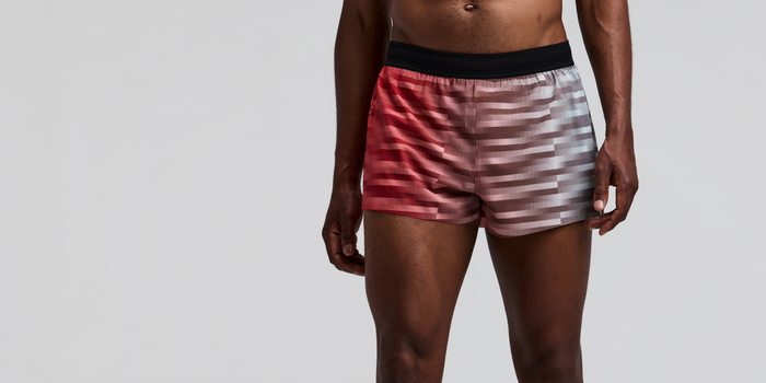 Men's CoolGrid™ 3" Split Short - Poppy Multi