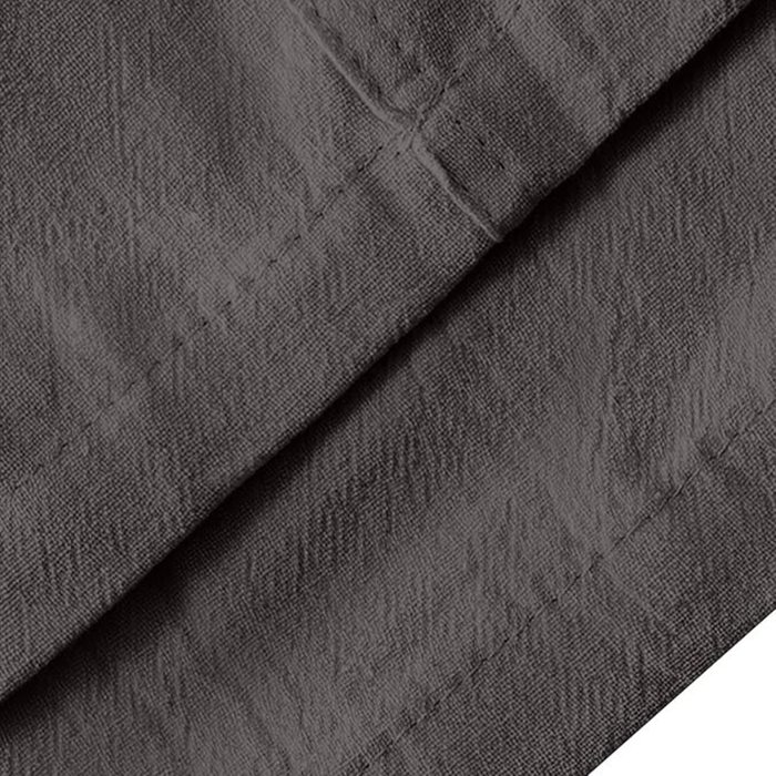 Men’s Cotton Linen Trousers, Dark Grey Drawstring Casual Pants