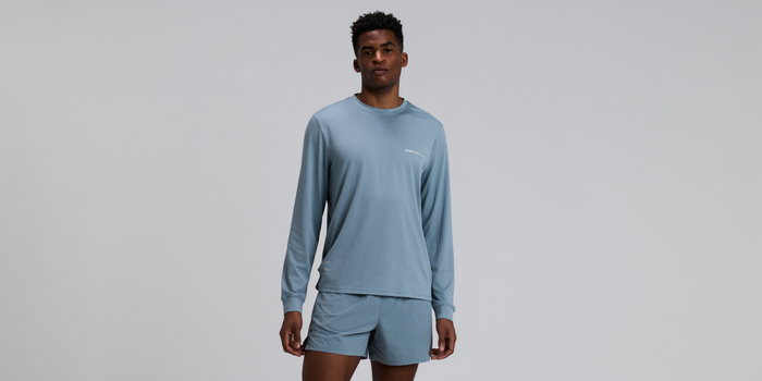 Men's Micromesh™ Long Sleeve - Tranquil Blue