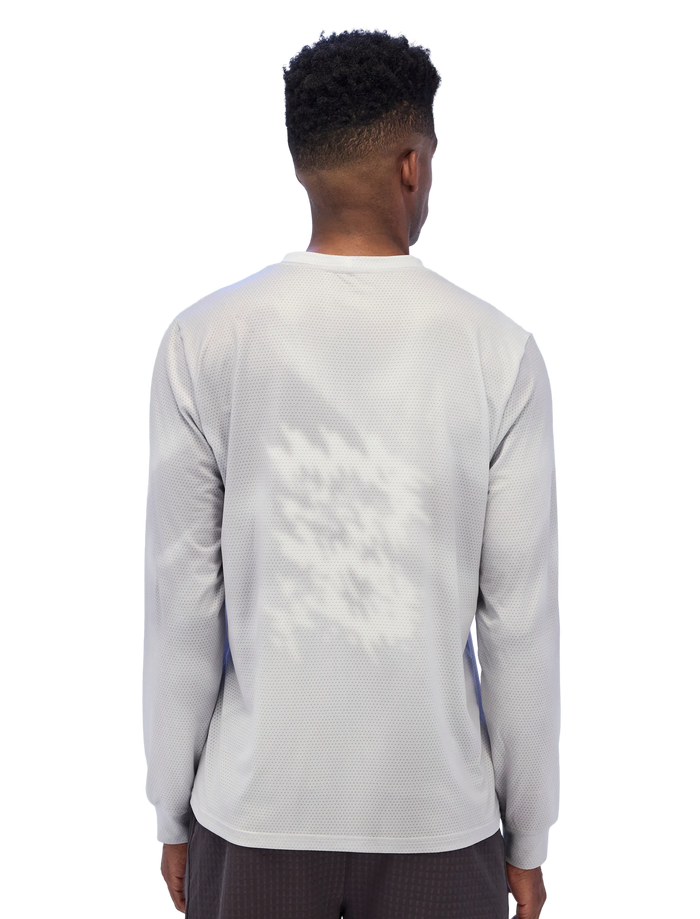 Men's Micromesh™ Long Sleeve Tee - Ash Gradient