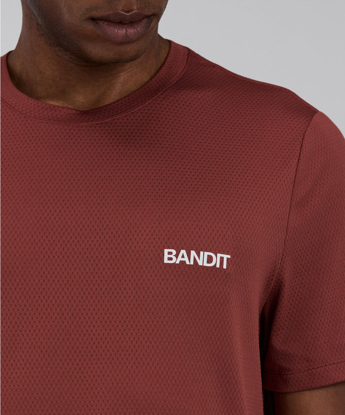 Men's Micromesh™ Run Tee - Mahogany