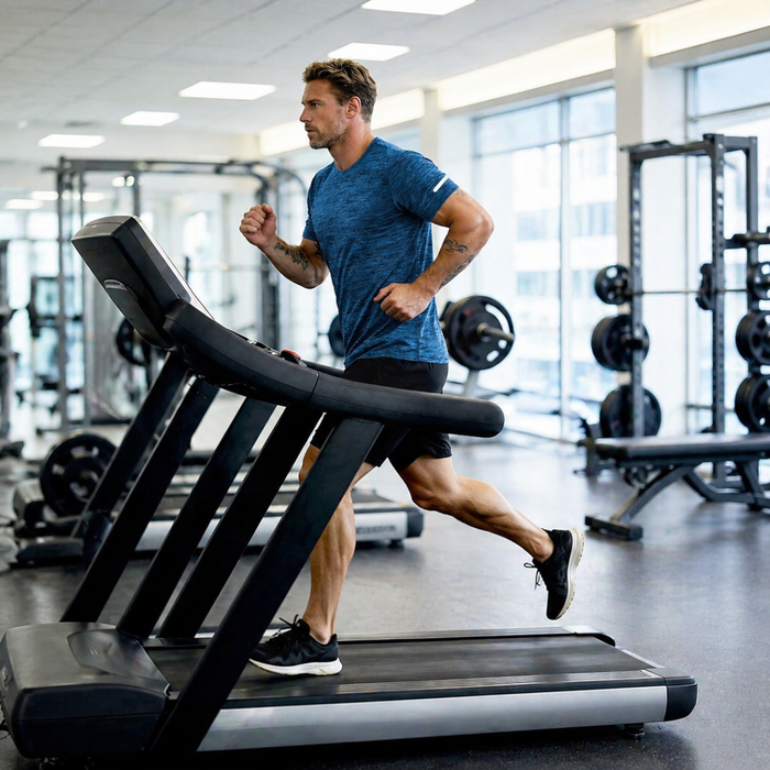 Men’s Quick Dry Gym T-Shirt, Blue Lightweight Short Sleeve Training Top