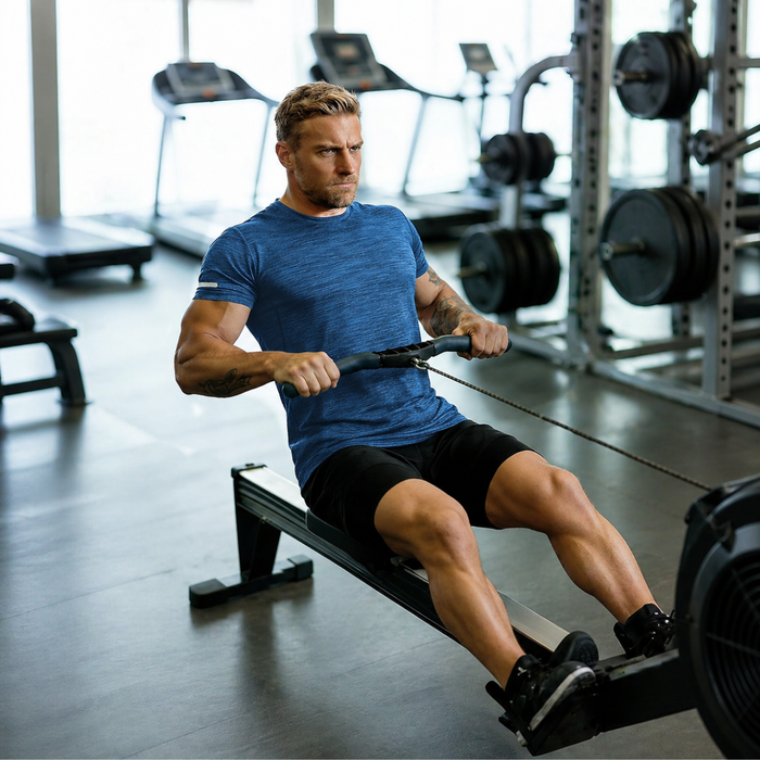 Men’s Quick Dry Gym T-Shirt, Blue Lightweight Short Sleeve Training Top