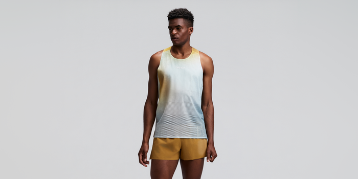 Men's Shredder™ Race Singlet with Flopack™ - Lagoon Multi