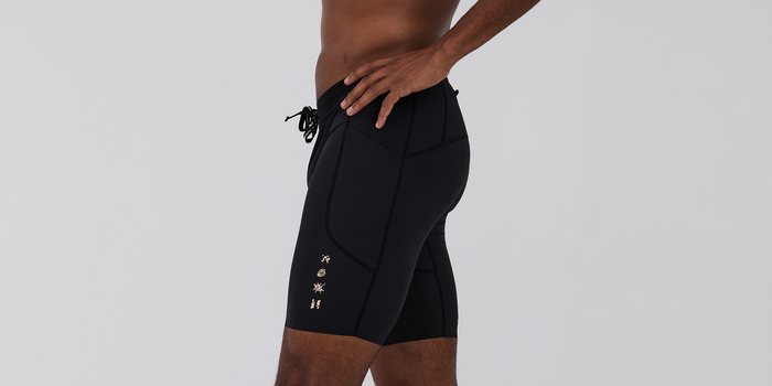 Men's SoLite™ 5 Pocket Half Tights - Black