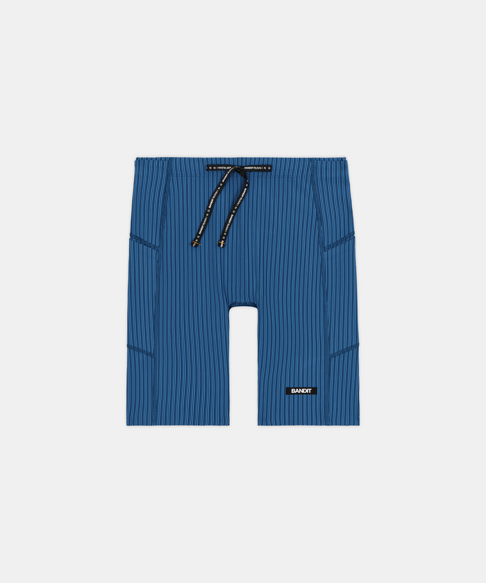 Men's Striped Cadence™ 7 Pocket Lined Half Tights - Ink Blue / Aegean