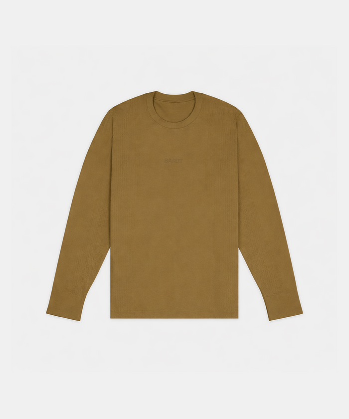 Men's Wool Blend Seamless Long Sleeve - Antique Brass