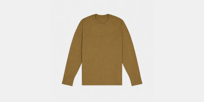 Men's Wool Blend Seamless Long Sleeve - Antique Brass