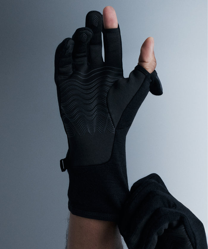 Merino Performance Gloves, Unisex - Black