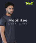 Mobilitee Dark Grey Crew Neck T-Shirt