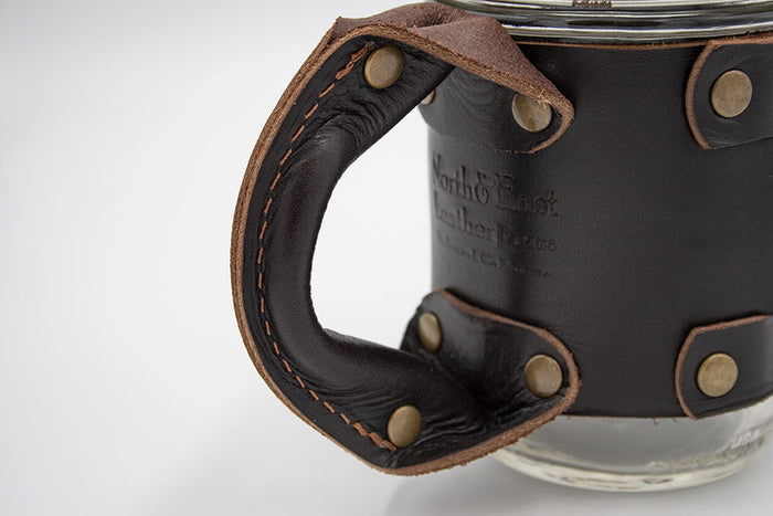 North & East Leather: Mason Jar Handle