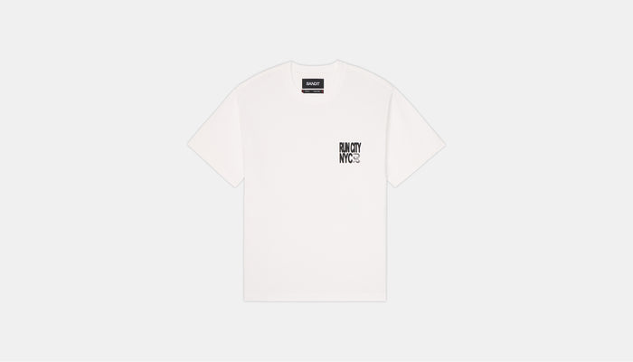 NYCM '25 "Run City" Cotton Tee, Unisex - White