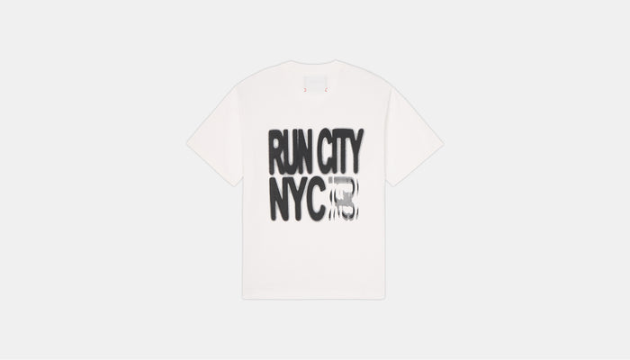 NYCM '25 "Run City" Cotton Tee, Unisex - White