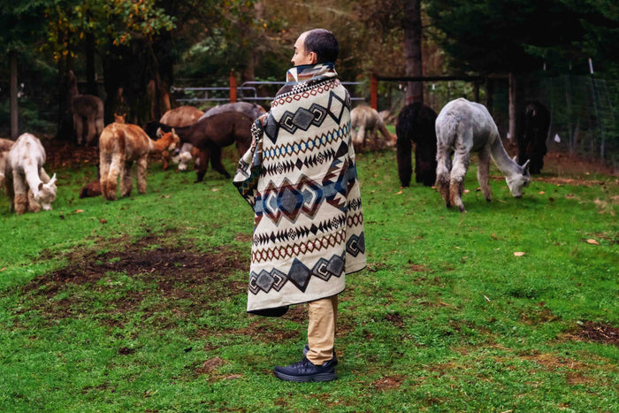 Pebble Creek Alpaca Wool Blanket