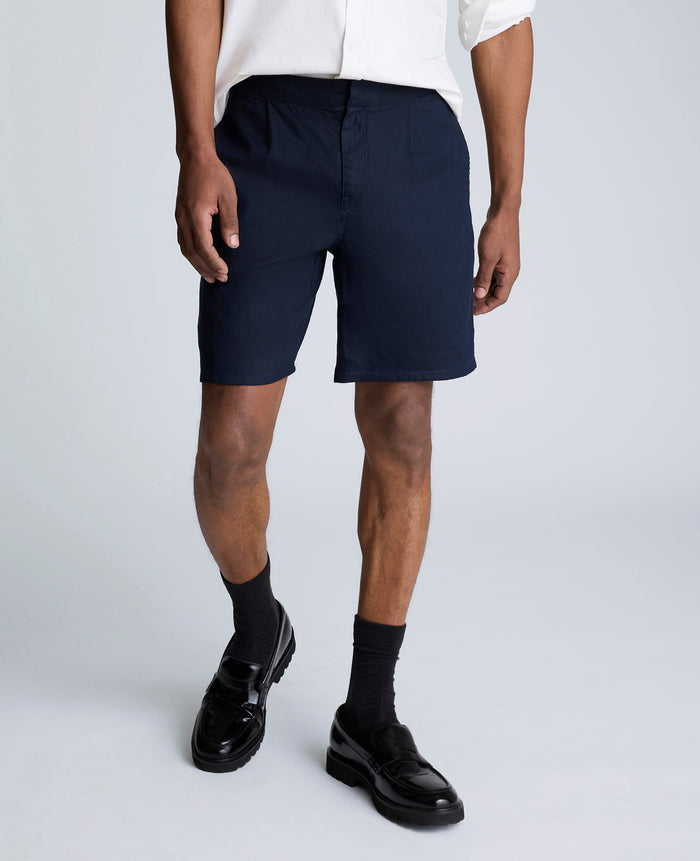 Performance Pleated Linen Short