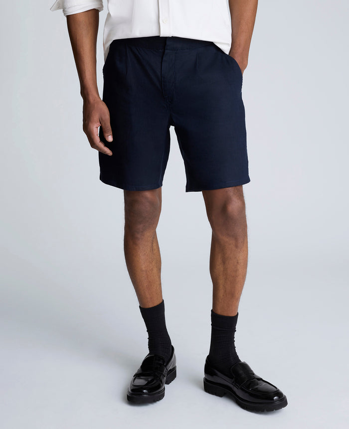 Performance Pleated Linen Short