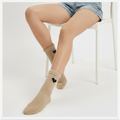 pumped up heart furry socks pack of 5 cozy cotton cushioned winter unisex socks-Pumped Up Black Heart Furry Socks-