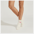 -Pumped Up Pink Heart Furry Socks-